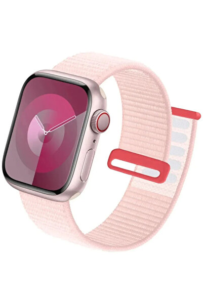 Choice84 42mm-44mm-45mm-49mm pearl pink 18 Nylon loop Strap For Watch Bands 4...
