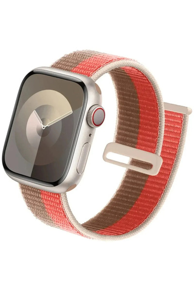Choice81 38mm-40mm-41mm pink tan 100 Nylon loop Strap For Watch Bands 49mm Ul...