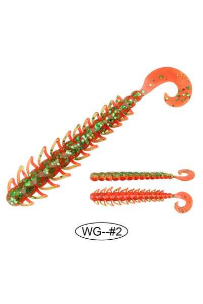 Choice wg--2 Spinpoler Soft Bugsy Fishing Lure Wriggler Type Plastic With Leg...