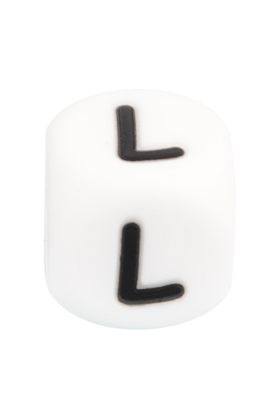 Choice24 12mm L Lofca 100Pcs 12MM Silicone Letter Beads Silicone Beads Loose ...