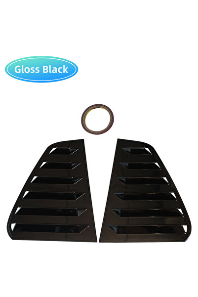 choice2 Golf 7 Glossy Black Pair Rear Side Window Trim Spoiler For VW Golf 5 ...