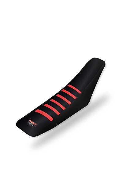 Choice Black Red Seat Powerzone Rib Ribbed Gripper Seat Cover in Waterproof S...