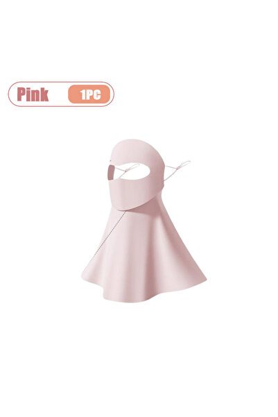 choice2 Pink-1PC Summer UV Protection Mask Ice Silk Women Cooling Breathable ...