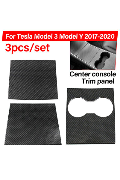 Choice 3Pcs Center Console Protector Cover for Tesla Model 3 Model Y 2017-202...