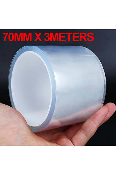 Choice 7cm X 3m SEAMETAL Transparent Sticker Car Door Edge Protector Door Sil...