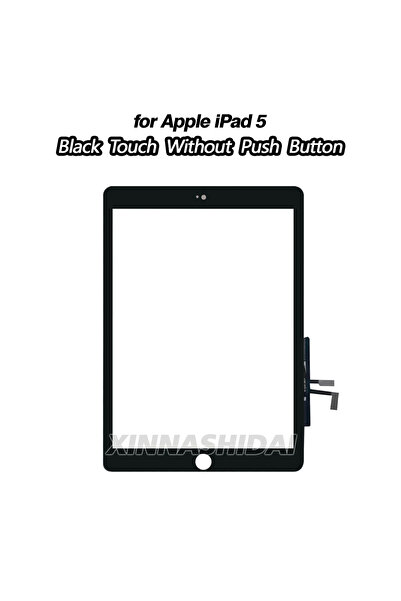 Choice شاشة لمس زجاجية أمامية بدون زر لجهاز iPad 5 2017 مع محول رقمي للشاشة و...