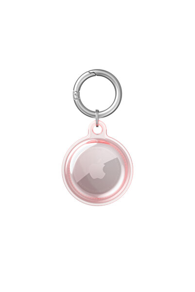 Choice Pink Clear TPU Case For Airtag Protective Case With Keychain Anti-Lost...