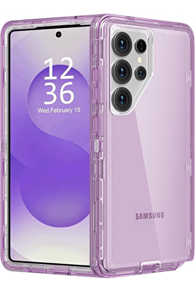Choice89 Galaxy S26 PURPLE 3in1 TPU+ PC Clear Case For S26 S25 S24 S23 S22 S2...