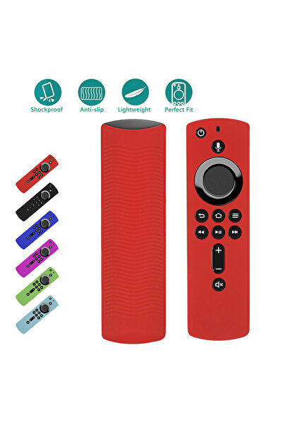Choice Red Protective Silicone Case Fit for Alexa Fire TV Stick Remote Contro...