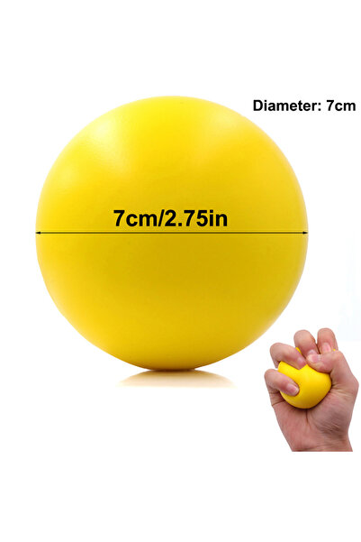Choice4 YELLOW Grip Strengthener Ball for Hand Rehabilitation & Strength Trai...