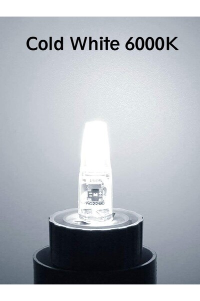Choice AC DC 12V Cold White 10pcs Mini G4 LED Bulb COB Light AC DC 12V/220V W...