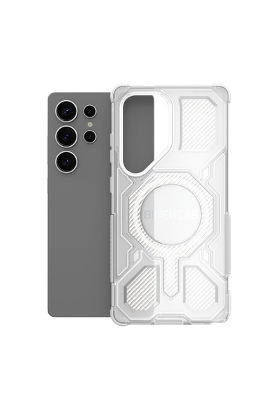 Choice49 Galaxy S26 Ultra Transparent white Magnetic Armor Phone Case For S25...