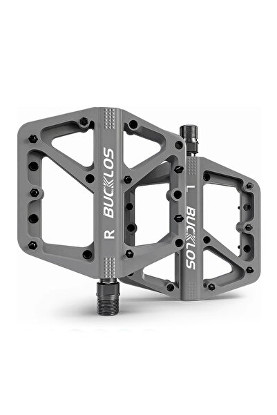 BUCKLOS M2-GREY Nylon Bicycle Pedal Sealed Bearing Road Mountain Bike Pedal W...