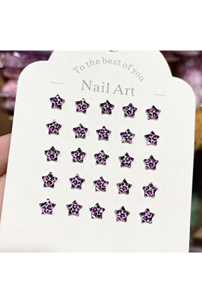 Choice17 30pcs Rose red 30/50/100Pcs Leopard Print Star Ice Transparent Resin...