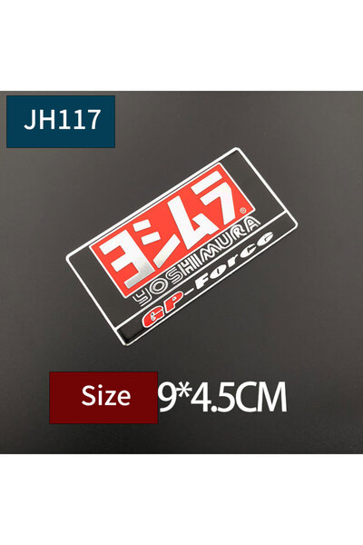 Choice3 JH117-MTTZ014 1PC Aluminium Motorcycle Exhaust Pipes Pipe Decal Stick...