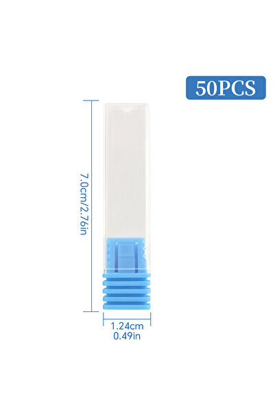 Choice5 50Pcs Blue 50/100Pcs Nail Art Drill Display Stand 5 Colors Storage Bo...
