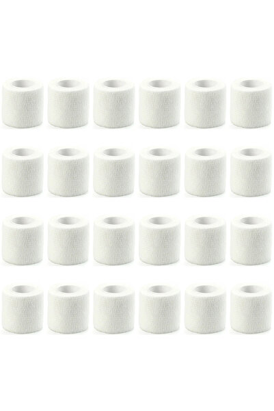 Choice7 24PCS 5CM X 4.5M A0170-white Wholesale 24 rolls Bandage Cohesive Band...