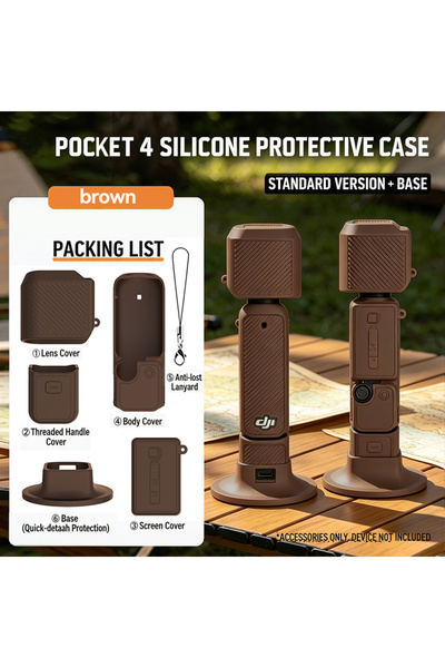 Choice9 For Pocket 4 With Base Pocket 4 Silicone Cover Protective Case Lens P...