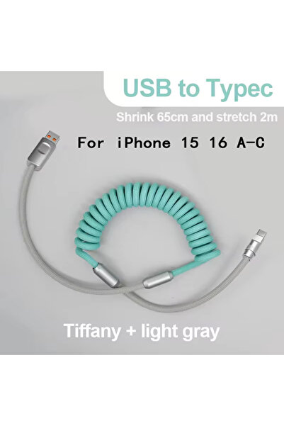 Choice 1.8m For iPhone A-C 1.8M 120W Fast Charge USB Cable Quick Charge Type-...
