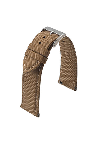 Choice 21mm BROWN Genuine Sailcloth Watch Band 18mm 19mm 20mm 21mm 22mm 24mm ...