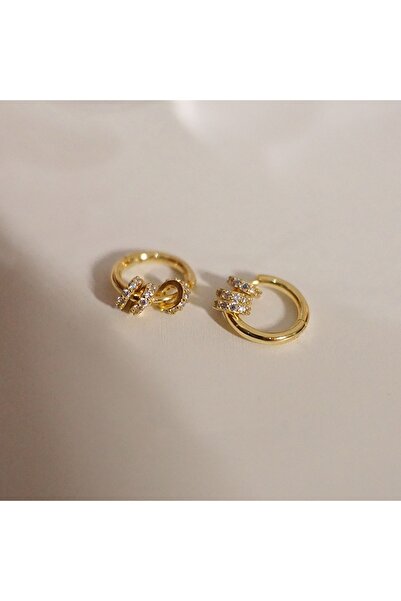 Choice gold Earrings New Stainless Steel Earrings Gold Plated Dainty Sparklin...