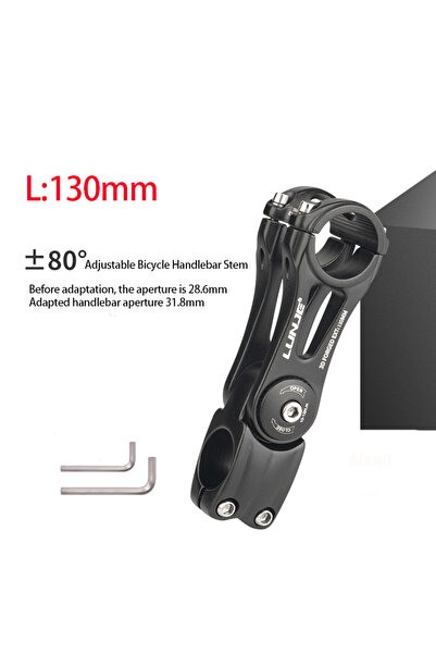 Choice 31.8x130mm Adjustable MTB Power 31.8 Bicycle Handlebar Stem ±80° Road ...