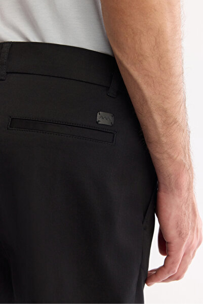 Avva Erkek Siyah Pamuklu Klasik Bel Relaxed Fit Pantolon A41Y3037