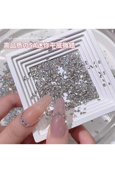 choice2 30pcs Sparkling Mini Diamond Nail Rhinestones Decorations 3D Luxury C...