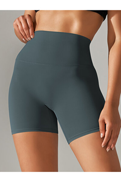 Choice L Forest Green Women Sports Short Yoga Legging Shorts Squat Proof High...