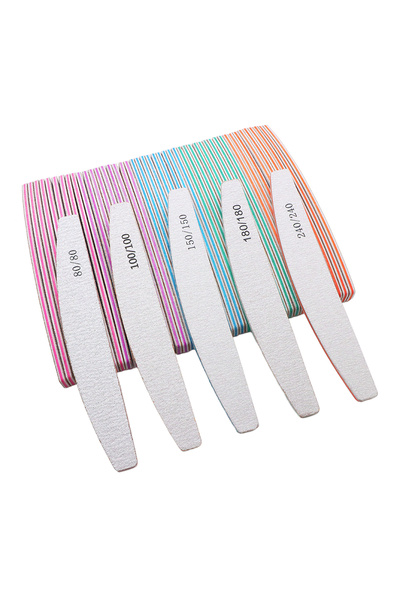 Choice 25pcs Mix 5/10/25Pcs Professional Nail File 80 to 240 Sandpaper Strong...