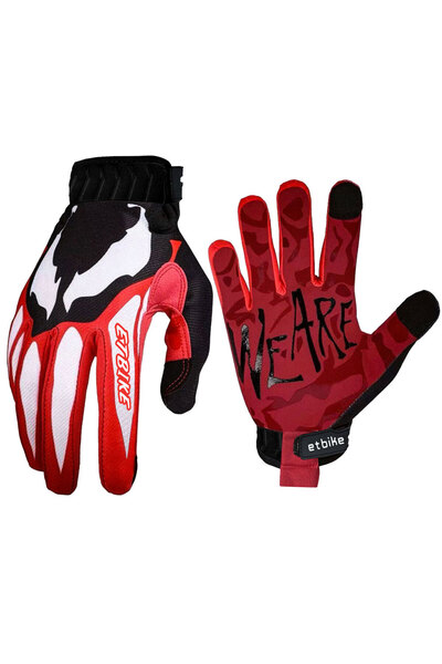 Choice4 S Red Motorcycle and bicycle gloves, outdoor sports and off-road, bre...