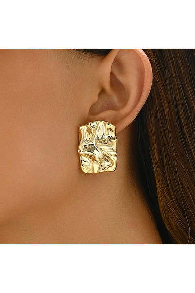 Choice gold серьги Geometric Irregular Metallic Color Earrings for Women 2024...