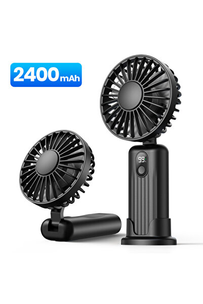 Choice4 Black 2400mAh TOPK 5000mah Mini Portable Fan, USB Desk Electric Fan, ...