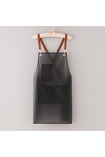 Choice Black New Apron Waterproof And Oil-proof Strap Fashionable Korean-styl...