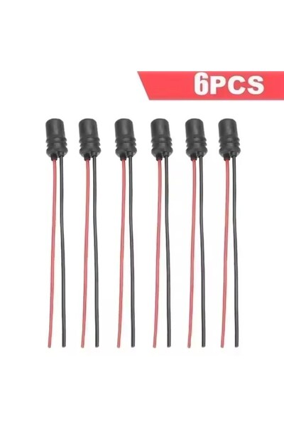 Choice3 6pcs T10 W5W 194 168 Car Lamp Holder Socket Pre Wired Pigtail Connect...
