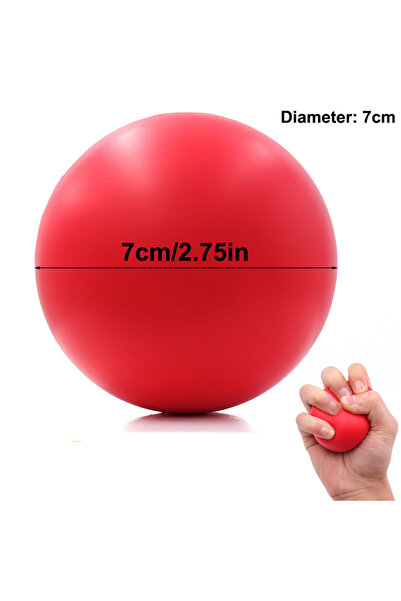 Choice DIA7cm red Hand Grip Strengthener & Massager Ball, Adult Therapy Rehab...