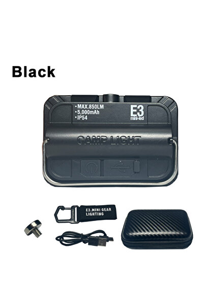 Choice E3mini black 5000Mah LED Camping Tent Light Rechargeable Outdoor Emerg...