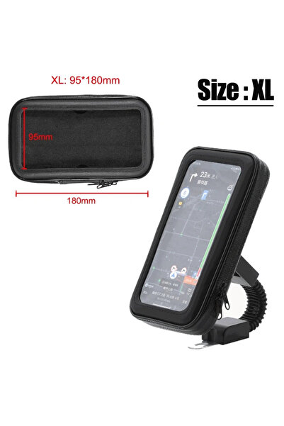 Choice1 Size XL Waterproof Bicycle Phone Holder Motorcycle Bike Handlebar Pho...