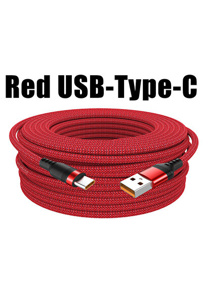 Choice 5m Red USB Type-C Extended 3M 5M 8-Meter Android Micro USB Fast Chargi...