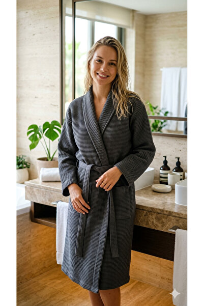 embays collection Pike Bathrobe, Morning Robe, Waffle Pike Bathrobe, Unisex P...