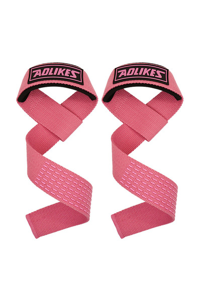 Aolikes Pink Fitness Lifting Wrist Strap Brace for Weightlifting Crossfit Bod...
