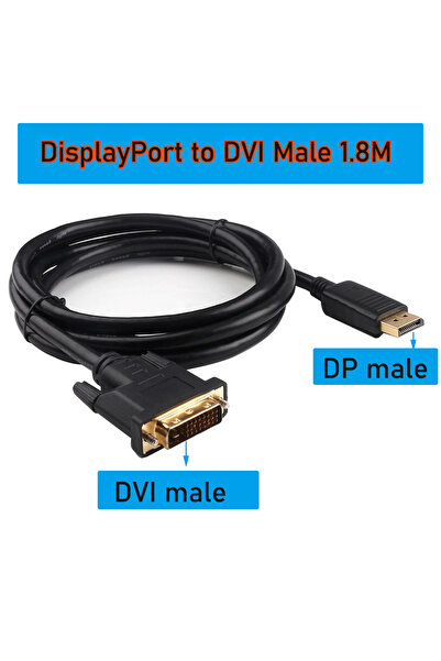Choice choose model male to male 180CM DisplayPort to DVI Cable 1080P DP to D...