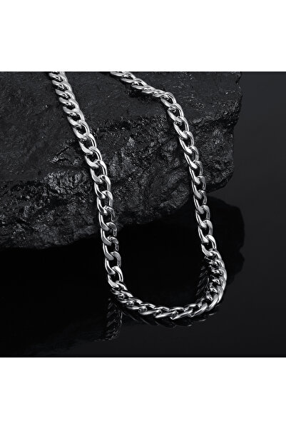 Choice 18inch(45cm) Silver Color High Quality Classic Cuban Link Chain Smooth...