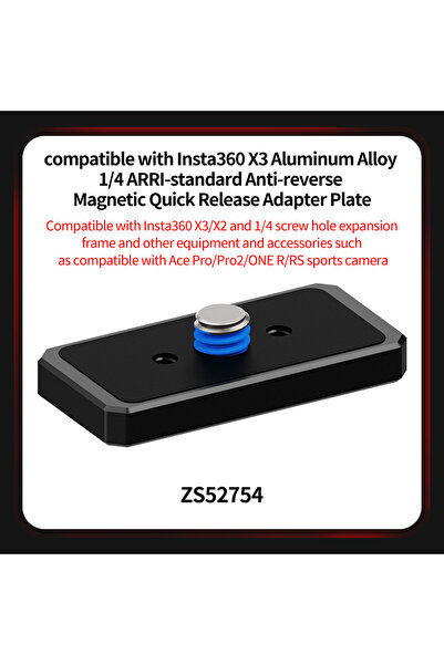 Choice4 No Logo 1 4 Arri Screw Plate Magnetic Quick Release Adapter Tripod Ad...