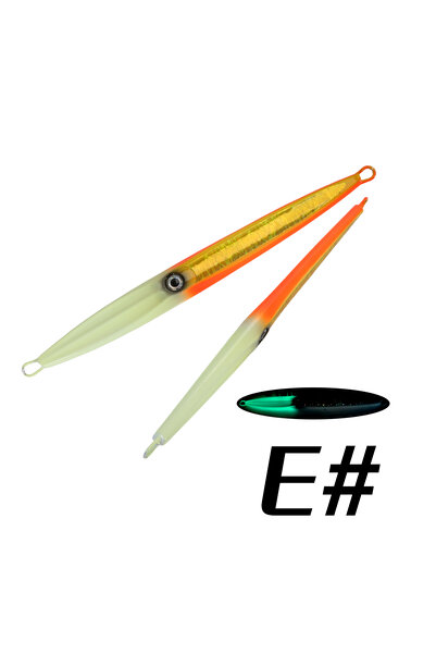 Choice 100g COLOR E TL 60g80g100g200g300g400g500g720g Deep Sea Metal Jig Fish...