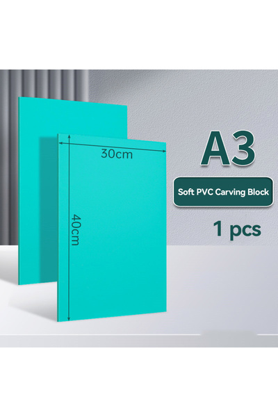 Choice3 1Pc 3mm A3 Soft Linoleum Carving Block Printmaking Stamp Blocks Kit S...