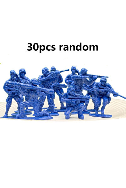 Choice 30pcs blue 30/48pcs 5cm Soldier Miniature Figures Highly Detailed Plas...