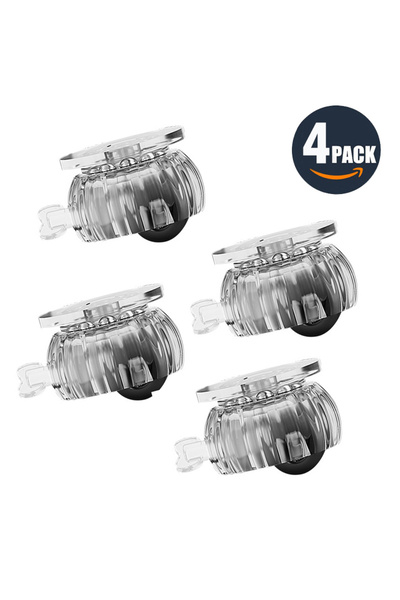 Choice 4Pcs Transparent 4Pcs/Set 360° Rotation Mute Furniture Casters Wheels ...