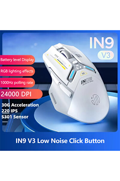 Choice5 inphic IN9 V3 Low Noise INPHIC IN9 Tri-mode Wireless Gaming Mouse Blu...