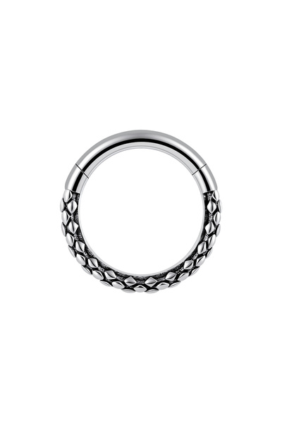 Choice3 Geometric body 1.2x8mm Nose Rings & Studs B-Silver-1PC 1PC CZ Paved N...